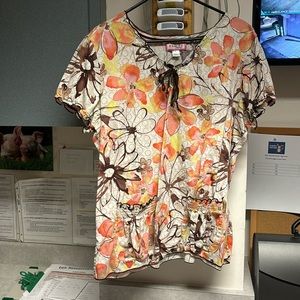 Koi scrub top